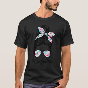 Gaga Life Messy Hair Bun Women Mother's Day T-Shirt