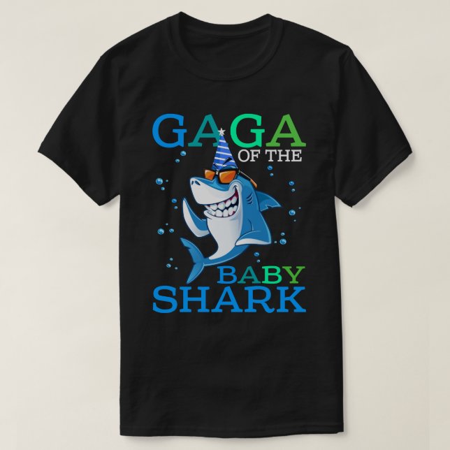 GAGA Of The Baby Shark Birthday Brother Shark Shir T-Shirt (Design Front)