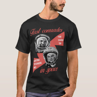 Gagarin And Tereshkova First Astronaut Comrades T-Shirt