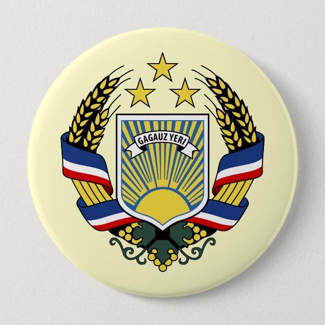 Gagauzia, Moldova Button (Front)