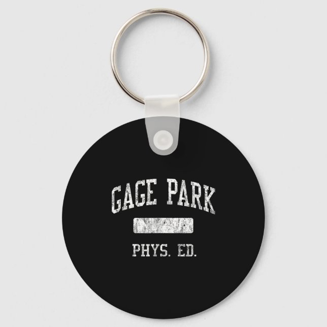 Gage park high school hs chicago il phys ed  keychain (Front)