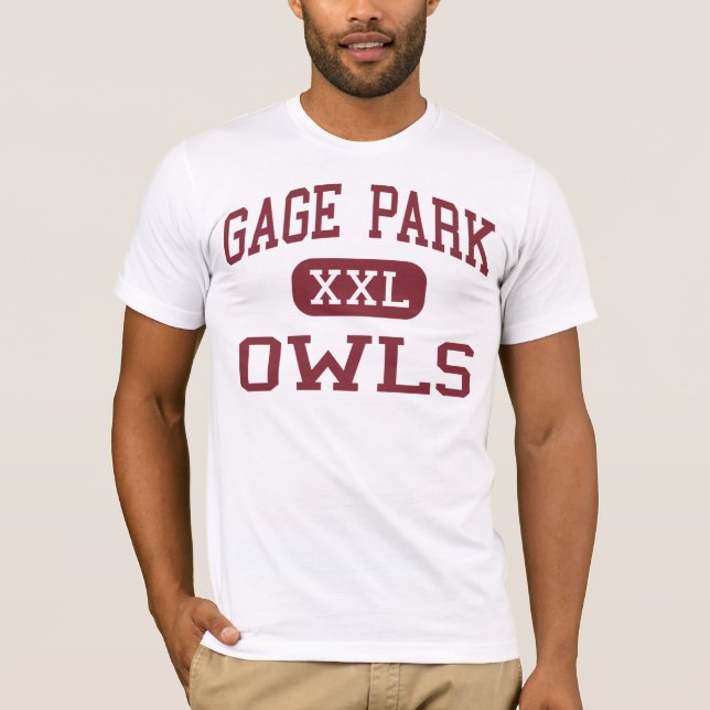 Gage Park - Owls - High School - Chicago Illinois T-Shirt (Front)