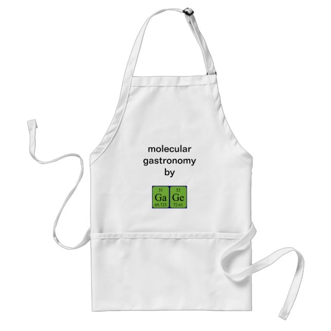 Gage periodic table name apron (Front)