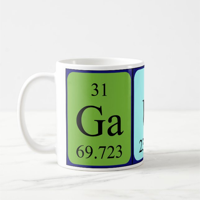 Gage periodic table name mug (Left)