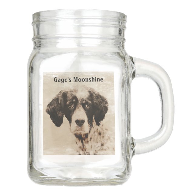 Gage's Moonshine Mason Jar (Front)