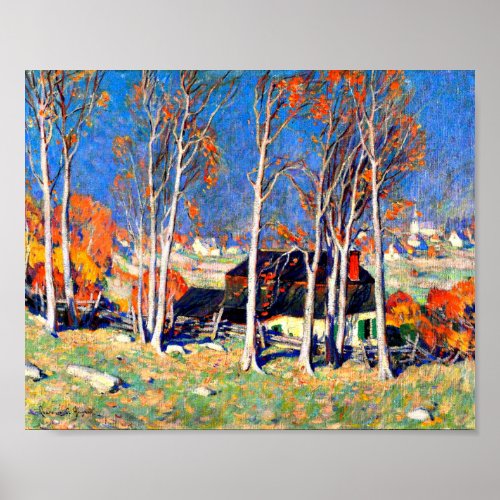Gagnon _ Lonely Village on the Saint Laurence Poster