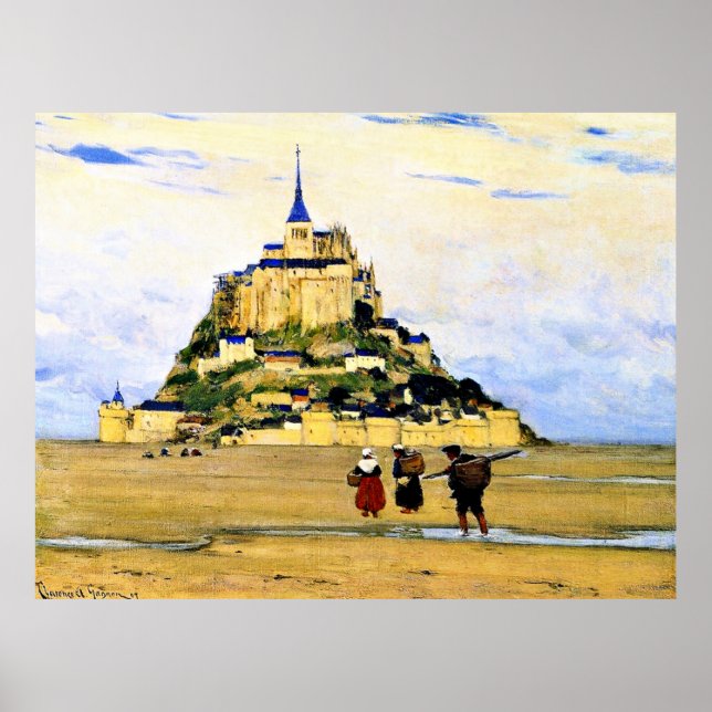 Gagnon - Mont-Saint Michel, Morning, Poster (Front)
