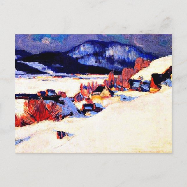Gagnon - Rang Saint-Laurent Baie-Saint-Paul Postcard (Front)