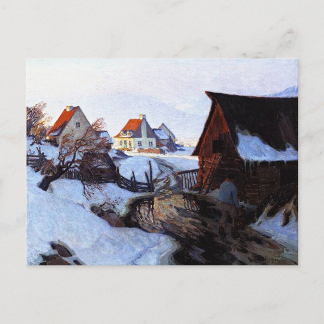 Gagnon - Spring Morning, Baie-Saint Paul Postcard (Front)