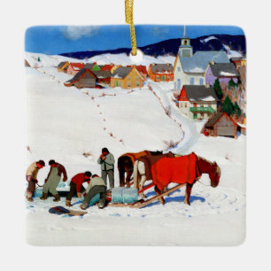 Gagnon - The Ice Harvest Ceramic Ornament