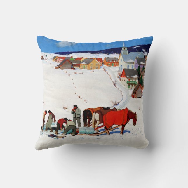 Gagnon - The Ice Harvest Throw Pillow (Back)
