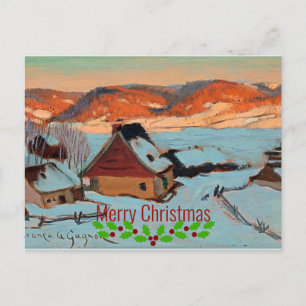 Gagnon - Twilight - Winter in Quebec - Christmas Postcard