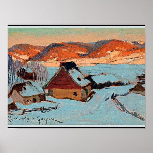 Gagnon - Twilight - Winter in Quebec Poster (Front)