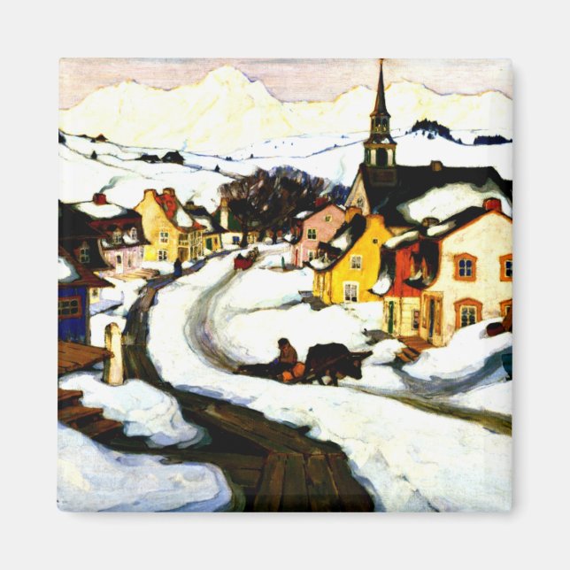 Gagnon - Village in the Laurentian Mountains Magnet (Front)