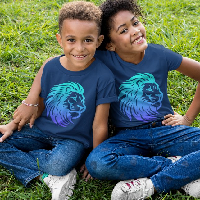 Gahanna Lions Blue Gradient T-Shirt (Creator Uploaded)