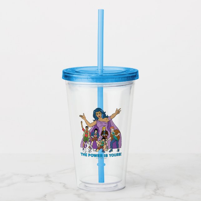 Gaia and the Planeteers Graphic Acrylic Tumbler (Front)