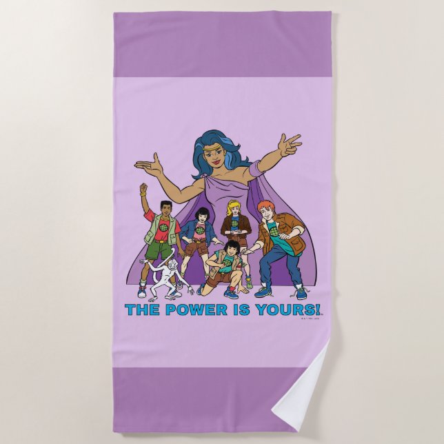 Gaia and the Planeteers Graphic Beach Towel (Front)