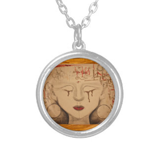 Gaia. disassemble silver plated necklace