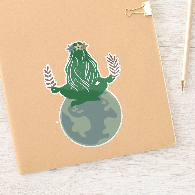 Gaia Earth Goddess, Mother Earth, Planet Earth  Sticker (Notebook)