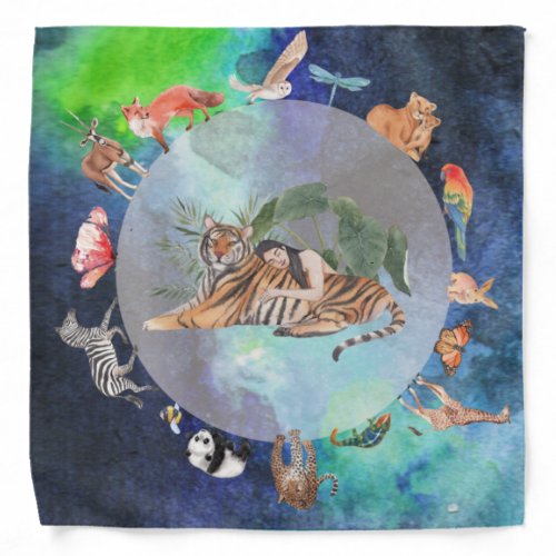 Gaia Goddess TarotAltar Cloth Bandana