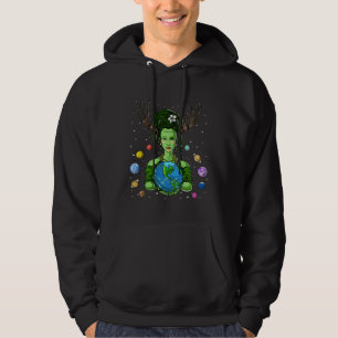 Gaia Greek Goddess Mother Earth Day Hippie Environ Hoodie