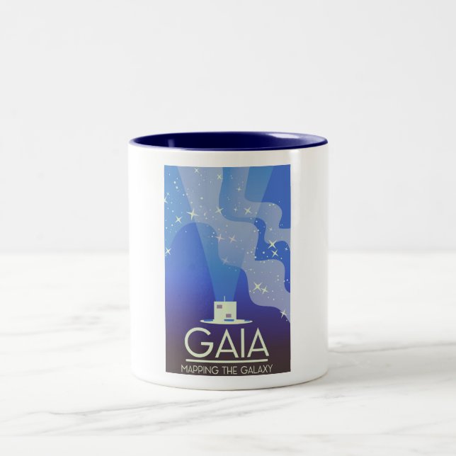 GAIA Mapping the Universe Two-Tone Coffee Mug (Center)