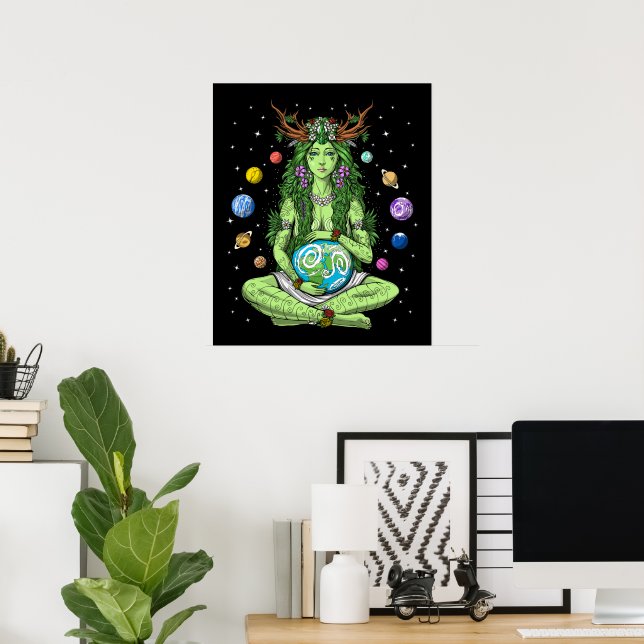 Gaia Mother Earth Goddess Poster | Zazzle