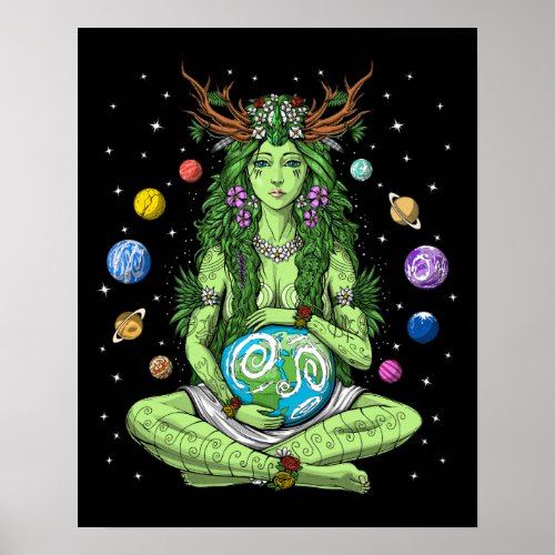 Gaia Mother Earth Goddess Poster