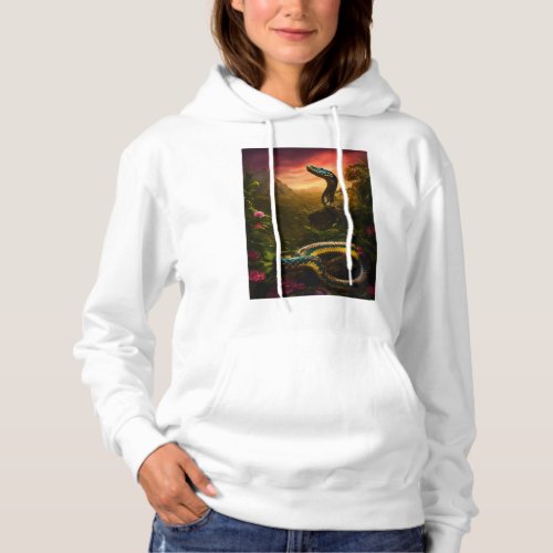  Gaias Guardian Earth Snake Tattoo Art Hoodie