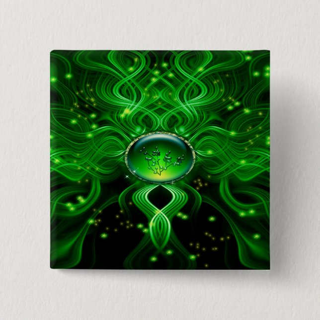 Gaia's Life Stream Pinback Button (Front)