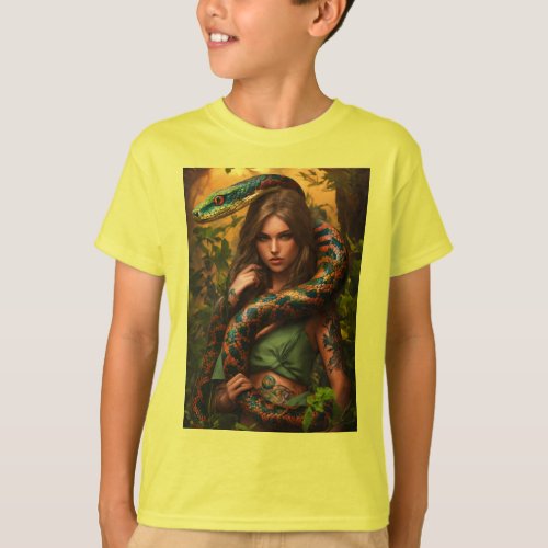 Gaias Serpent Embrace Tee T_Shirt