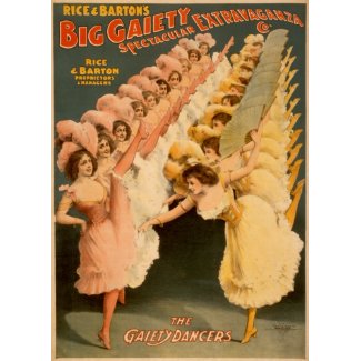 Gaiety Dancers 1900 card