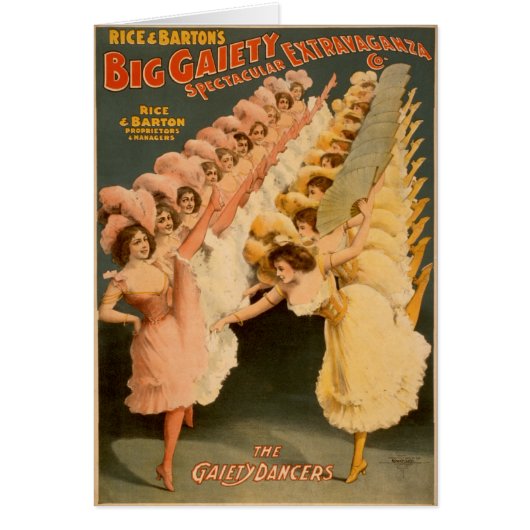 Gaiety Dancers 1900 Cards (Front)