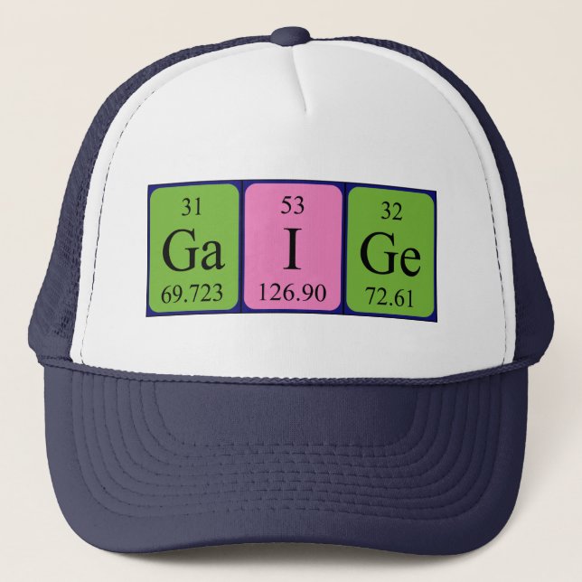 Gaige periodic table name hat (Front)