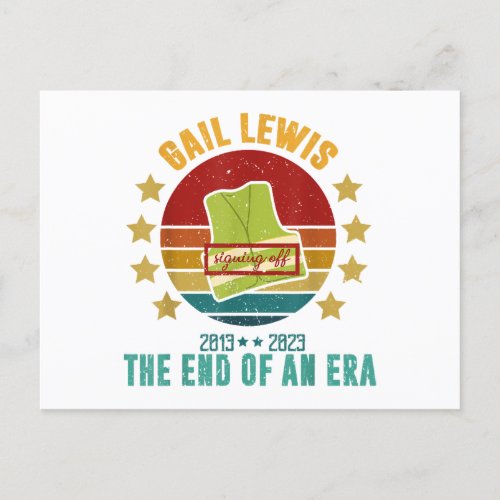 Gail Lewis We Salute You The End Of An Era Signi Postcard