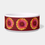 Gaillardia 1 bowl<br><div class="desc">My painting of one of my favorite flowers, the joyful and bright gaillardia pulchella! Also known as firewheel, Indian blanket, Indian blanketflower, Indian paintbrush, or sundance.</div>