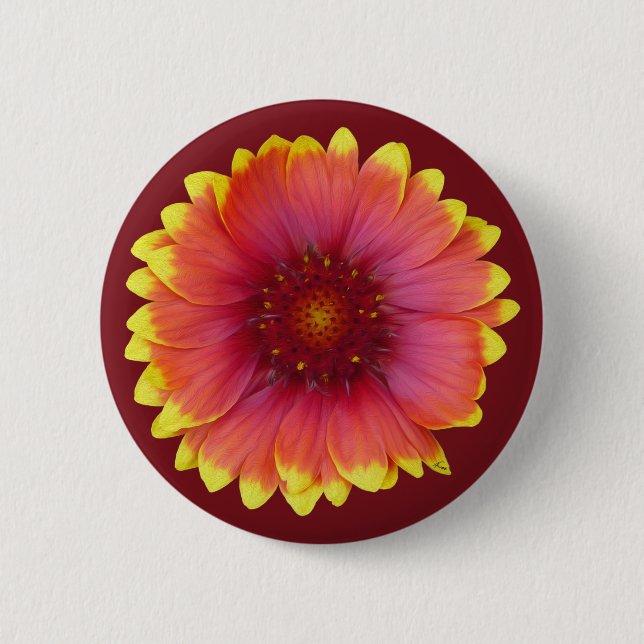 Gaillardia 1 button (Front)