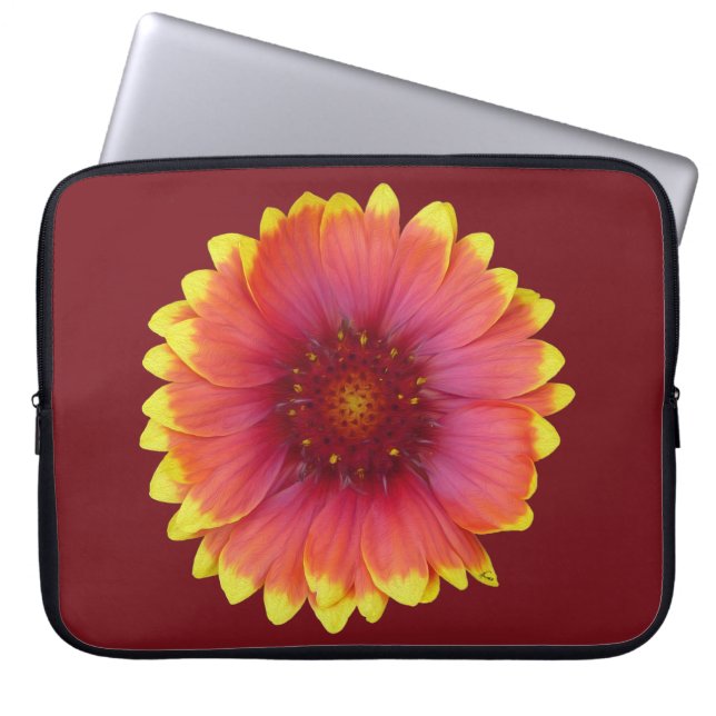 Gaillardia 1 laptop sleeve (Front)