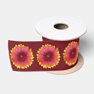 Gaillardia 1 satin ribbon