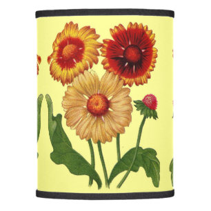 gaillardia flowers print lamp shade