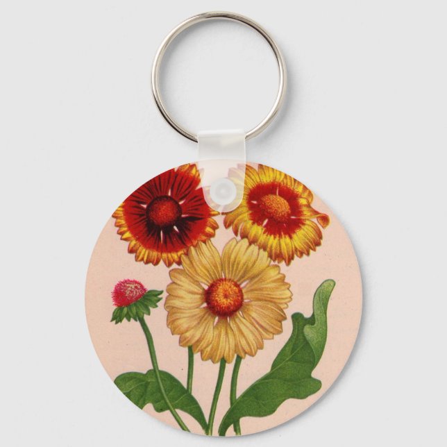 gaillardia gaillardias keychain (Front)