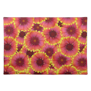 Gaillardia Seamless Pattern Cloth Placemat
