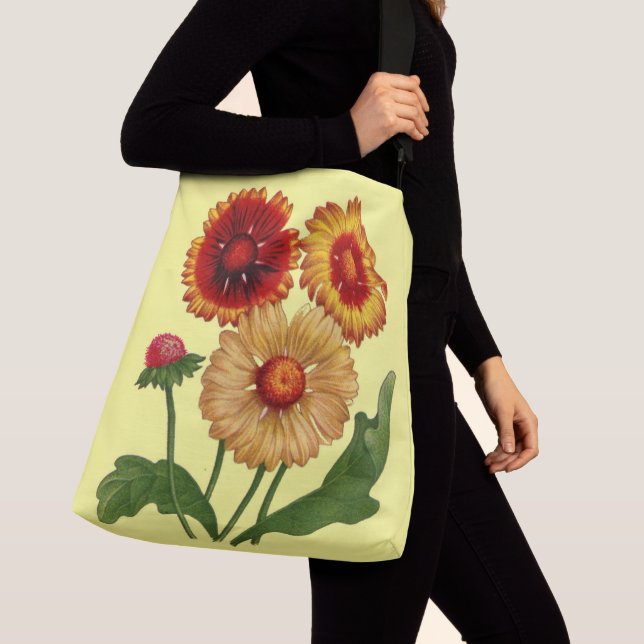 gaillardias flowers print crossbody bag (Close Up)