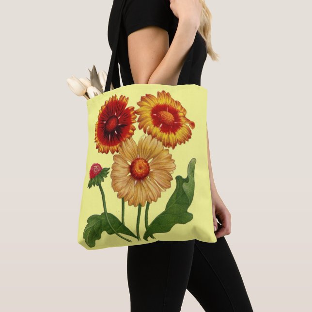 gaillardias flowers tote bag (Close Up)