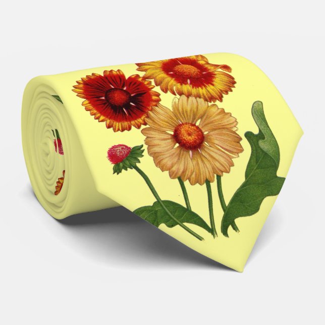 gaillardias print tie (Rolled)