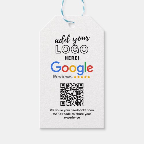 GAIN MORE GOOGLE REVIEWS WITH QR CODE CALLS TO ACT GIFT TAGS