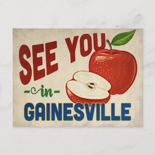 Gainesville Florida Apple _ Vintage Travel Postcard