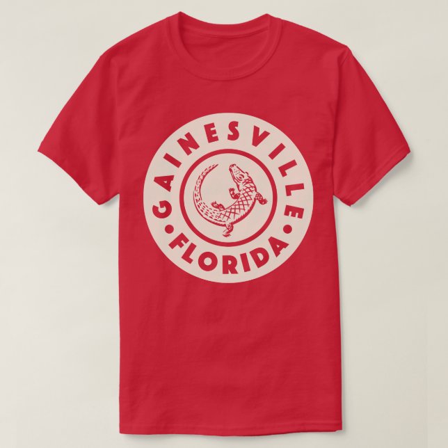 Gainesville Florida Circle Tan T-Shirt (Design Front)