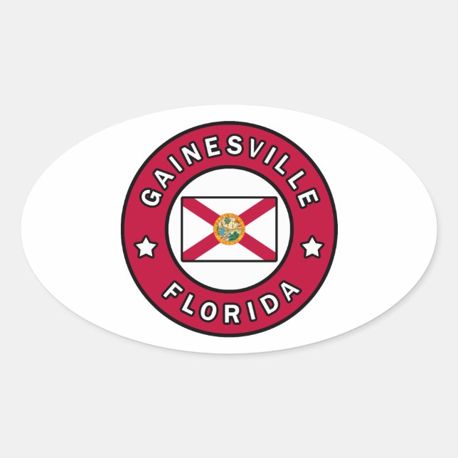 Gainesville Florida Oval Sticker (Front)