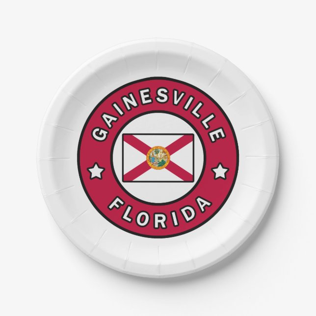 Gainesville Florida Paper Plates (Front)
